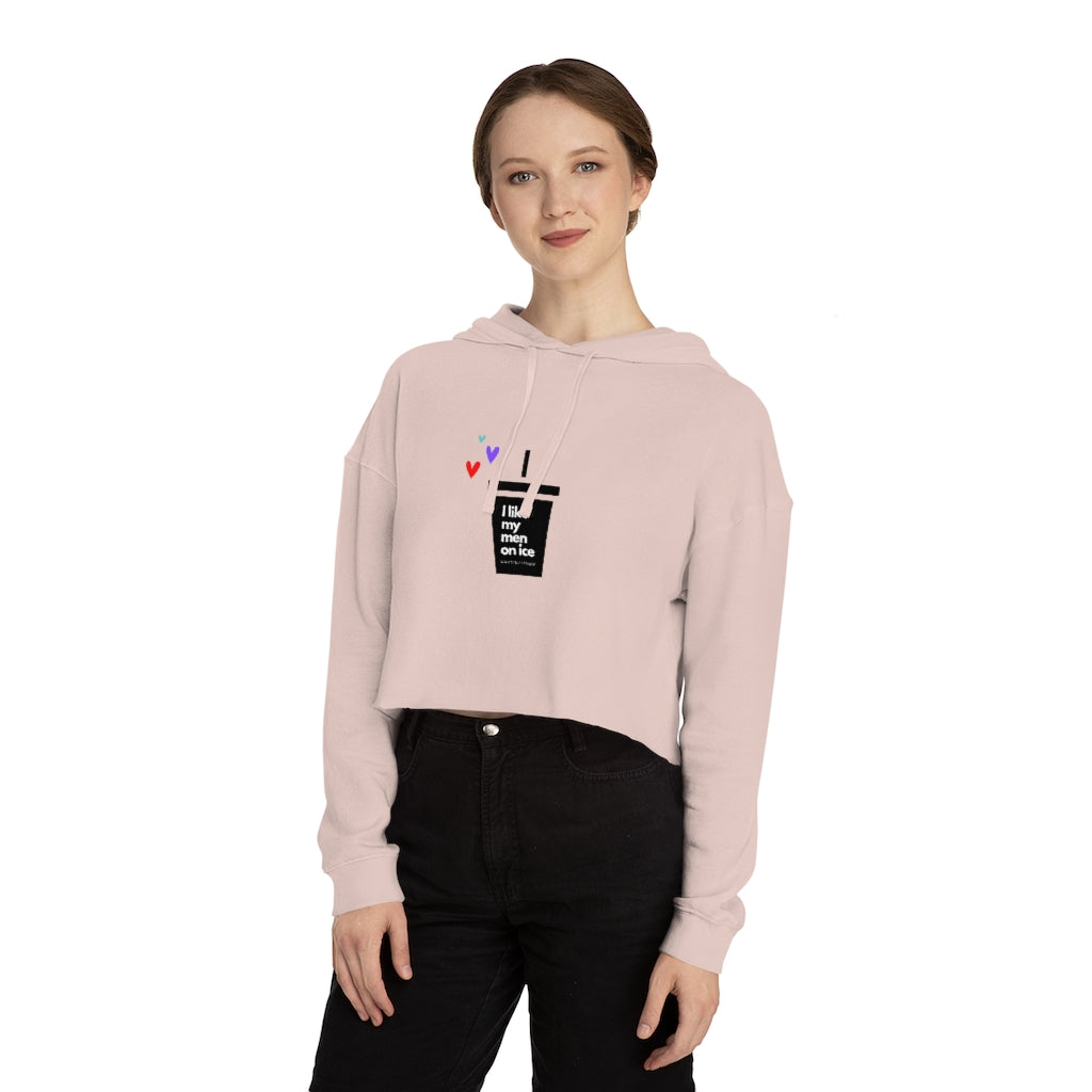 I like my men on ice cropped sweatshirt