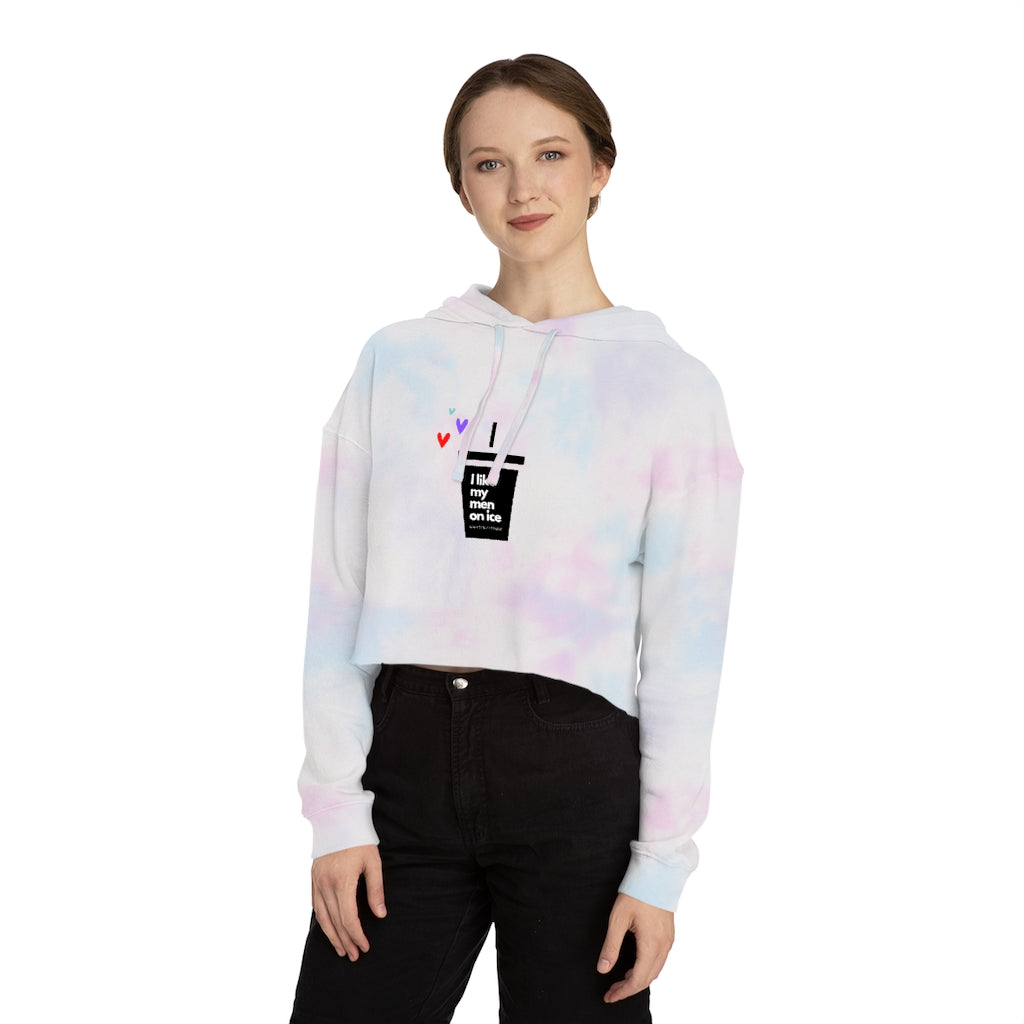 I like my men on ice cropped sweatshirt