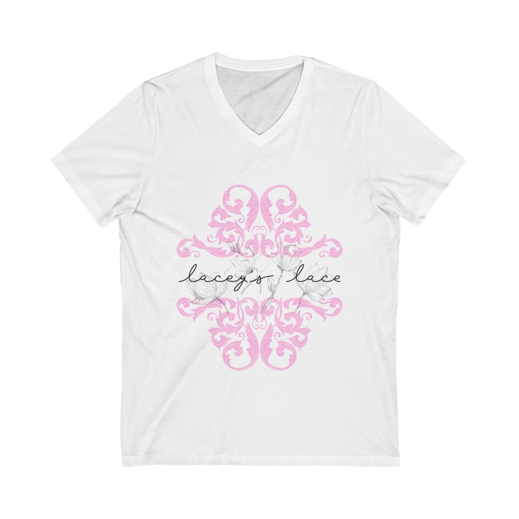 Unisex Jersey Short Sleeve V-Neck Tee