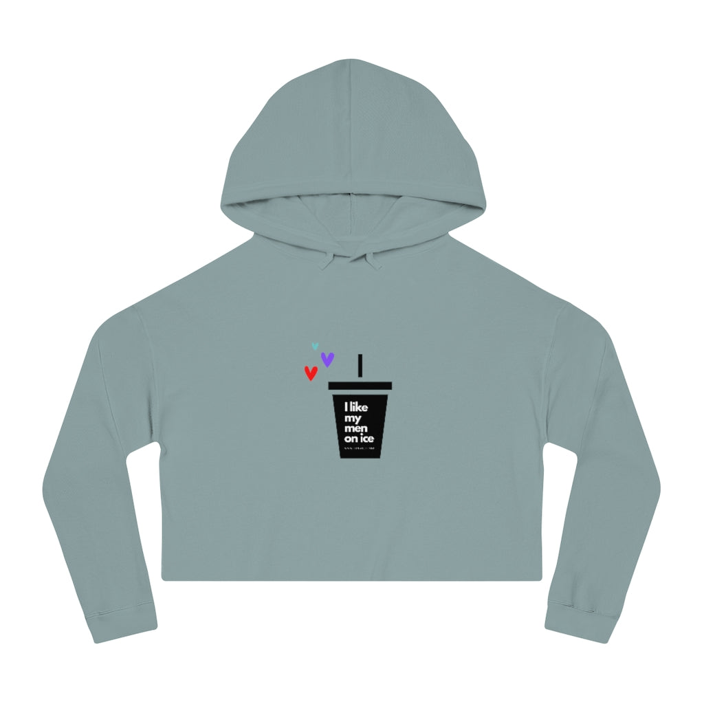 I like my men on ice cropped sweatshirt