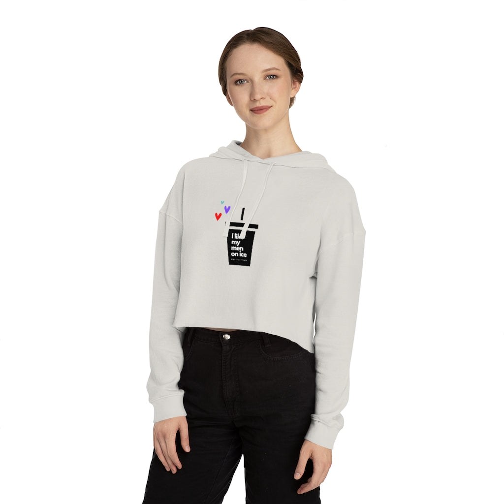 I like my men on ice cropped sweatshirt