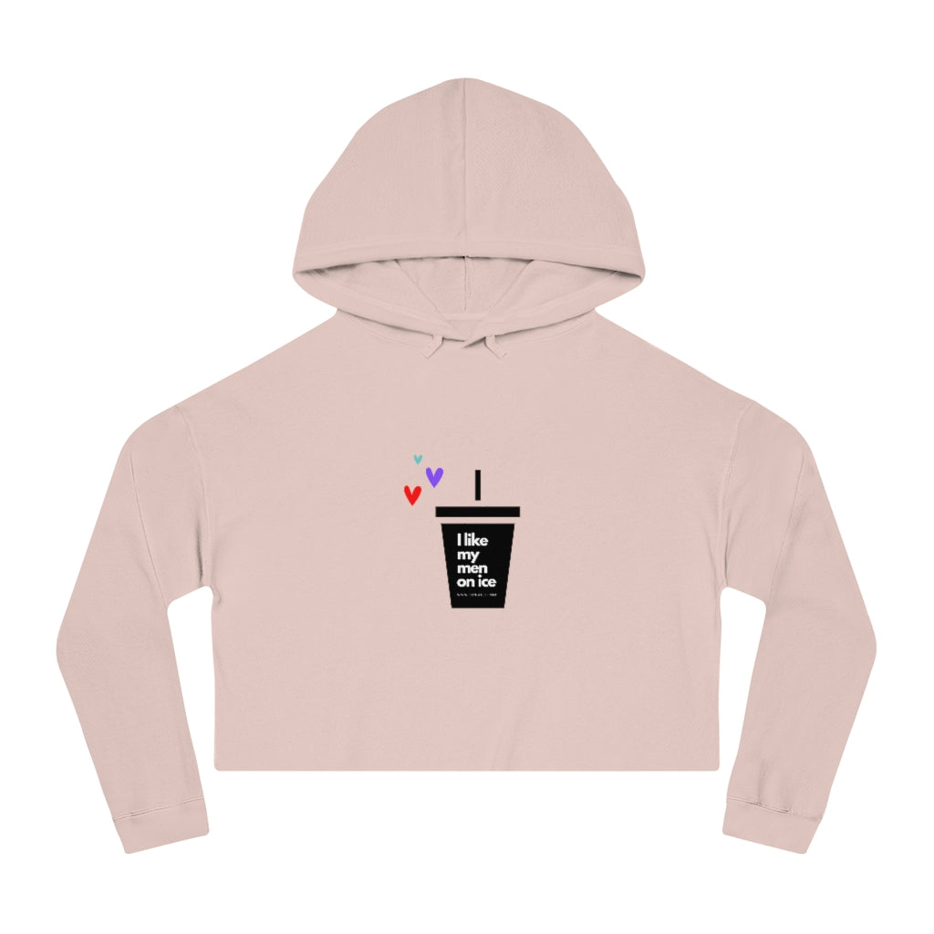 I like my men on ice cropped sweatshirt