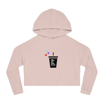 I like my men on ice cropped sweatshirt