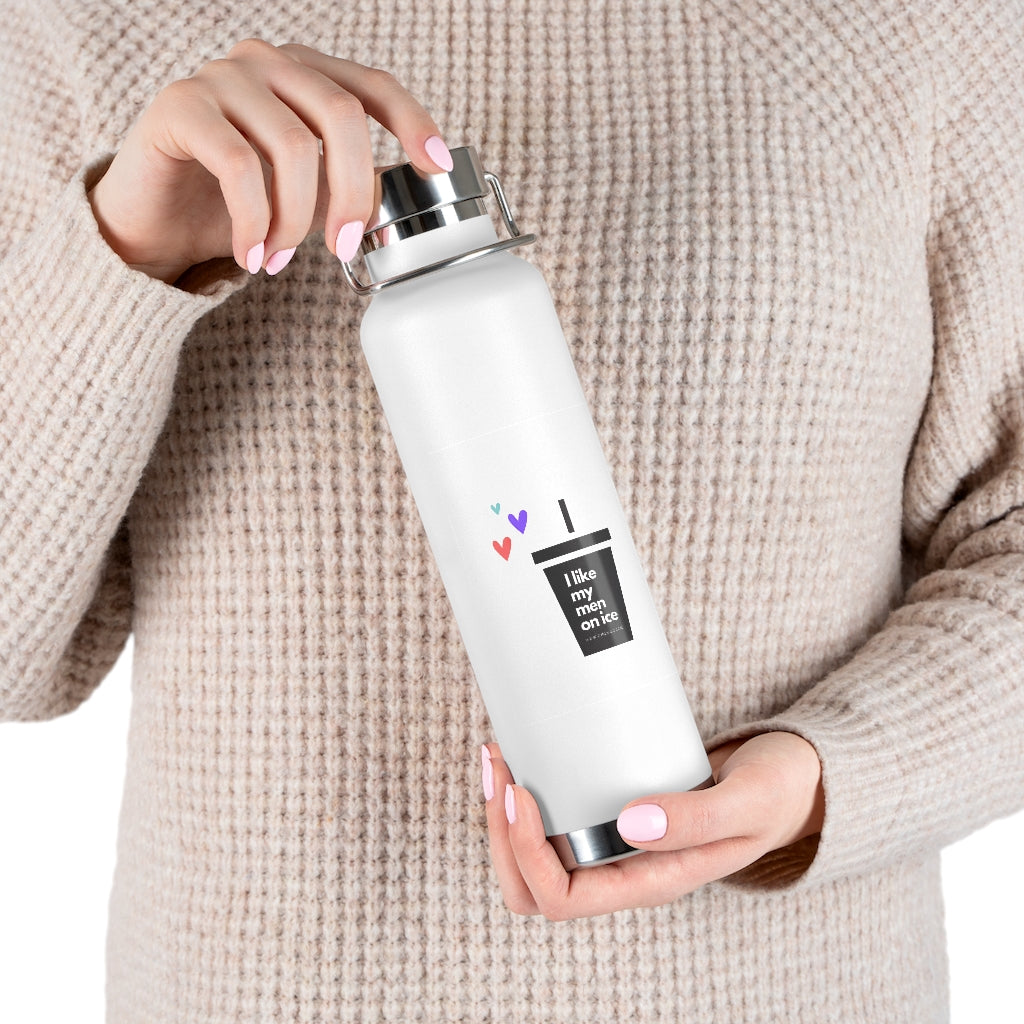 Men on Ice 22oz Vacuum Insulated Bottle
