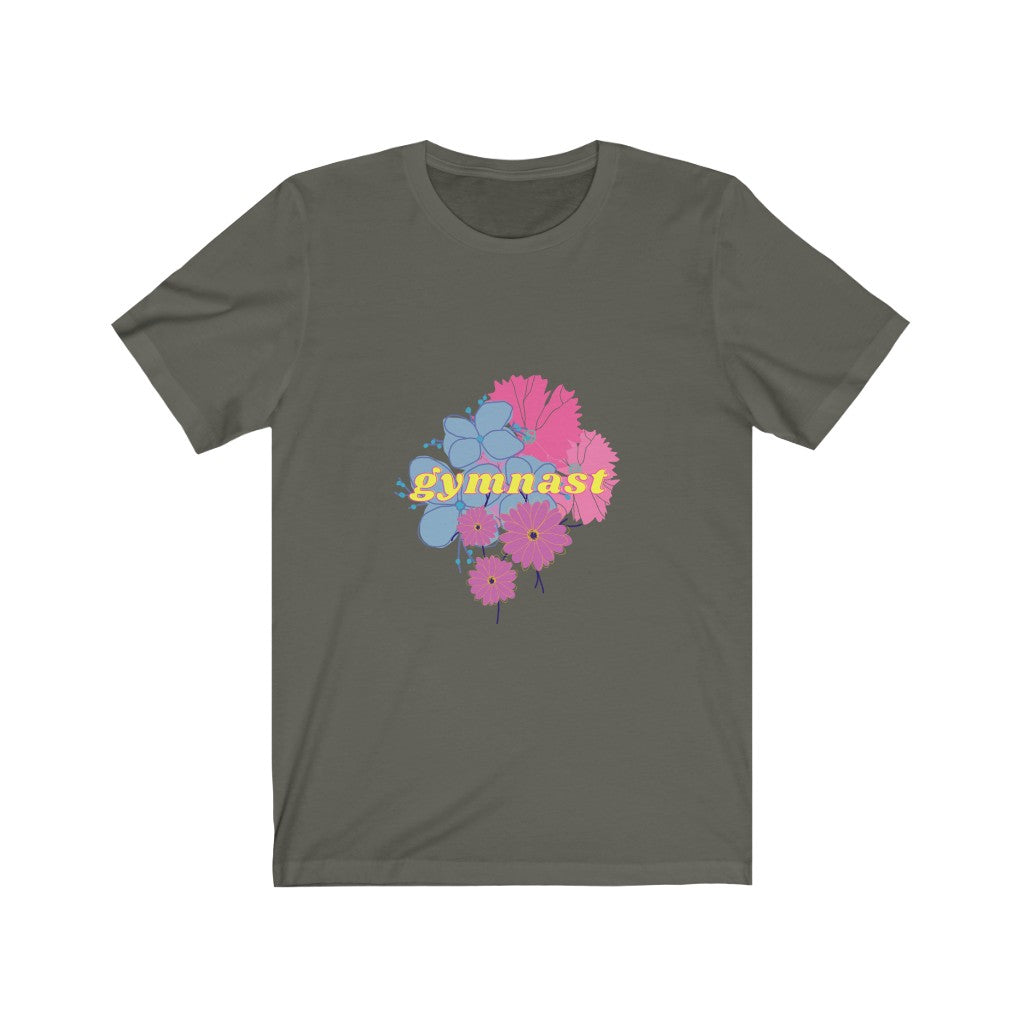 Unisex Short Sleeve Tee - Gymnast with back