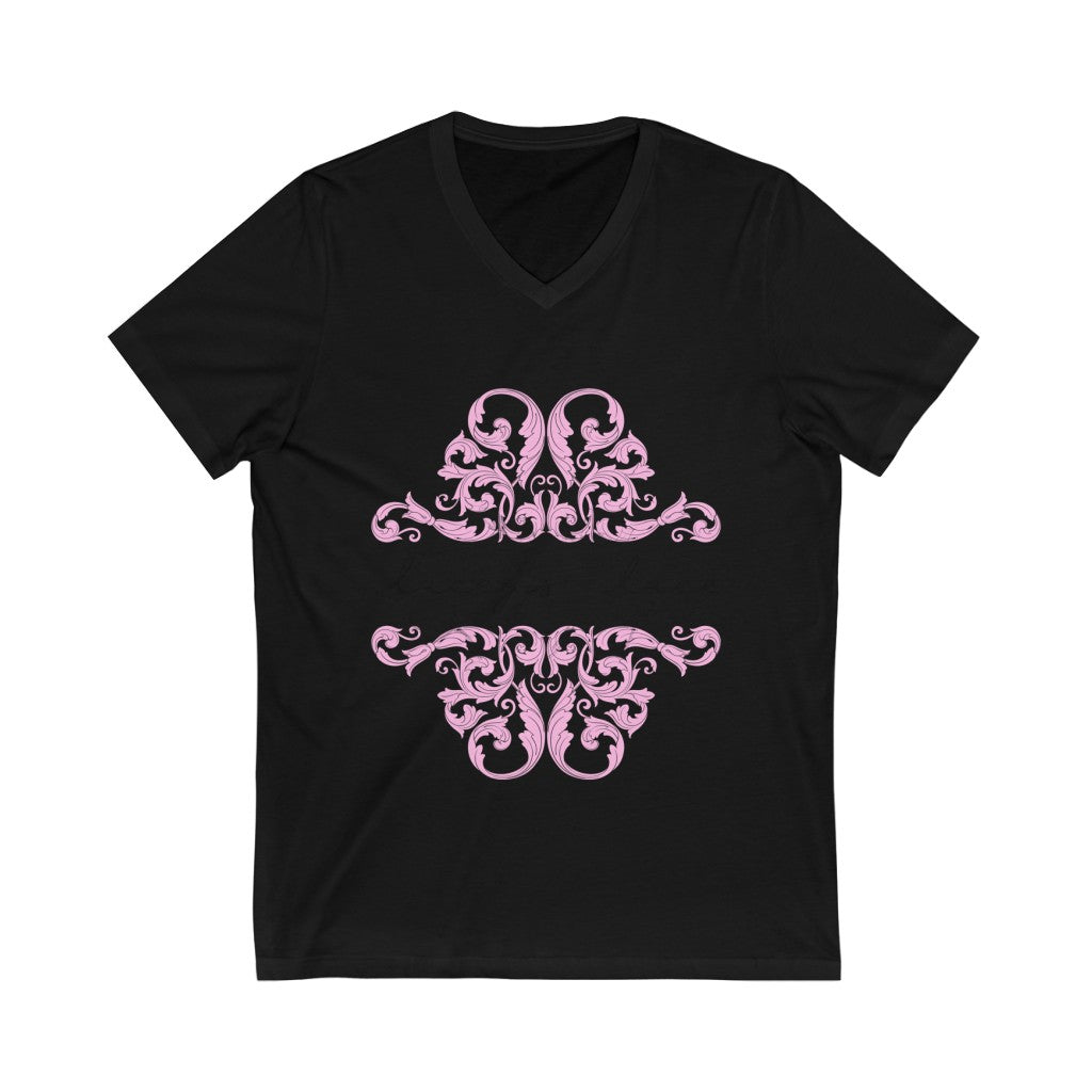 Unisex Jersey Short Sleeve V-Neck Tee