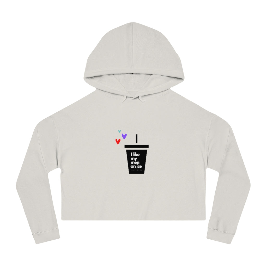 I like my men on ice cropped sweatshirt