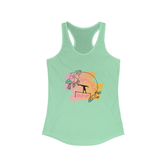 Women's Gymnastics Mom Racerback Tank