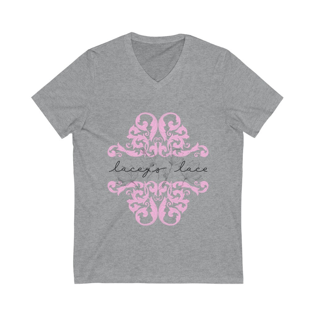 Unisex Jersey Short Sleeve V-Neck Tee