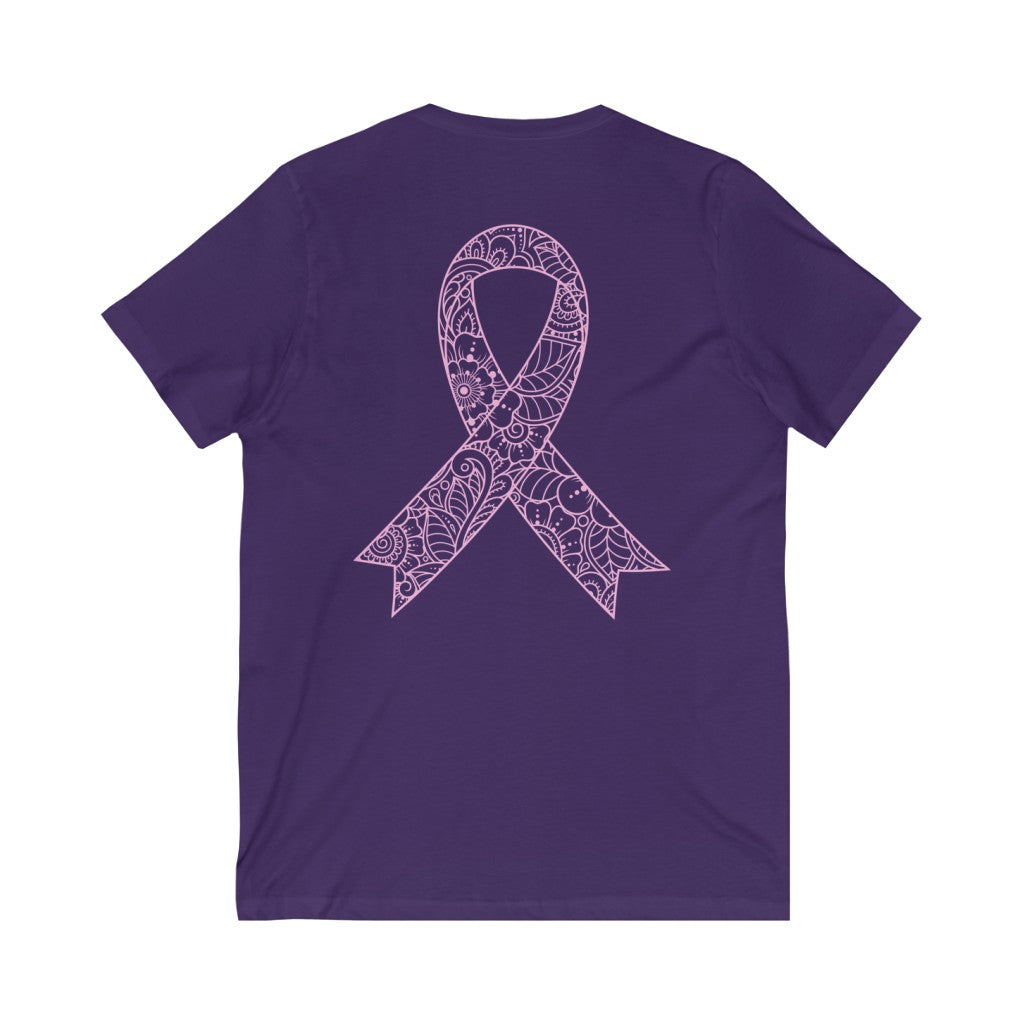 Unisex Jersey Short Sleeve V-Neck Tee