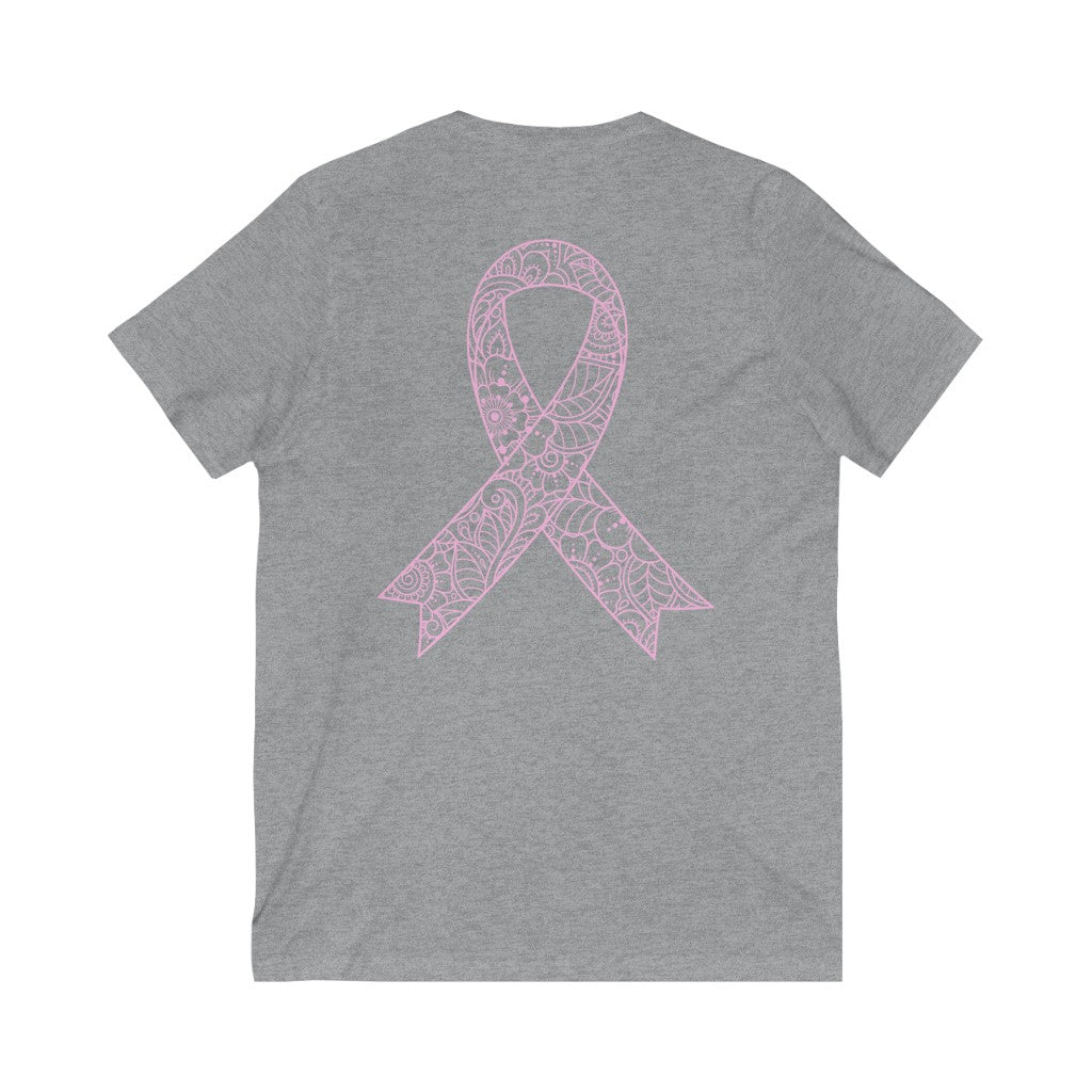Unisex Jersey Short Sleeve V-Neck Tee