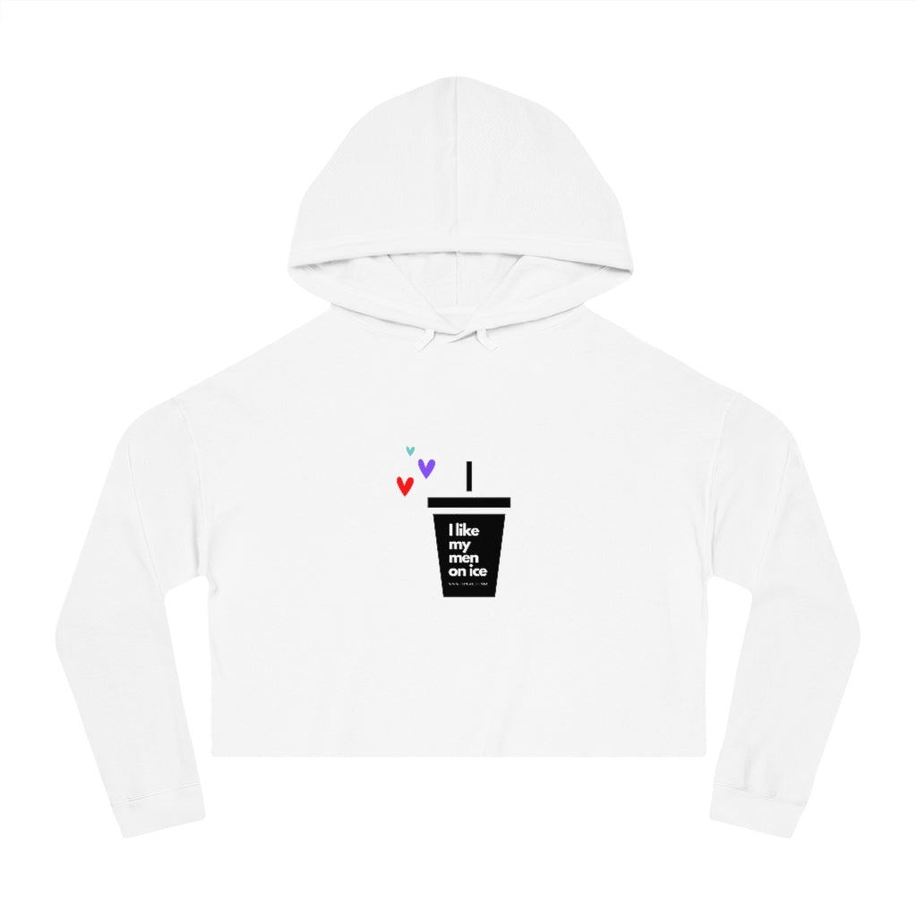 I like my men on ice cropped sweatshirt
