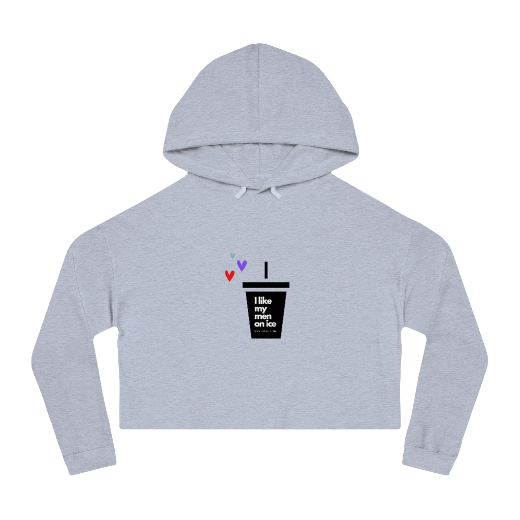 I like my men on ice cropped sweatshirt