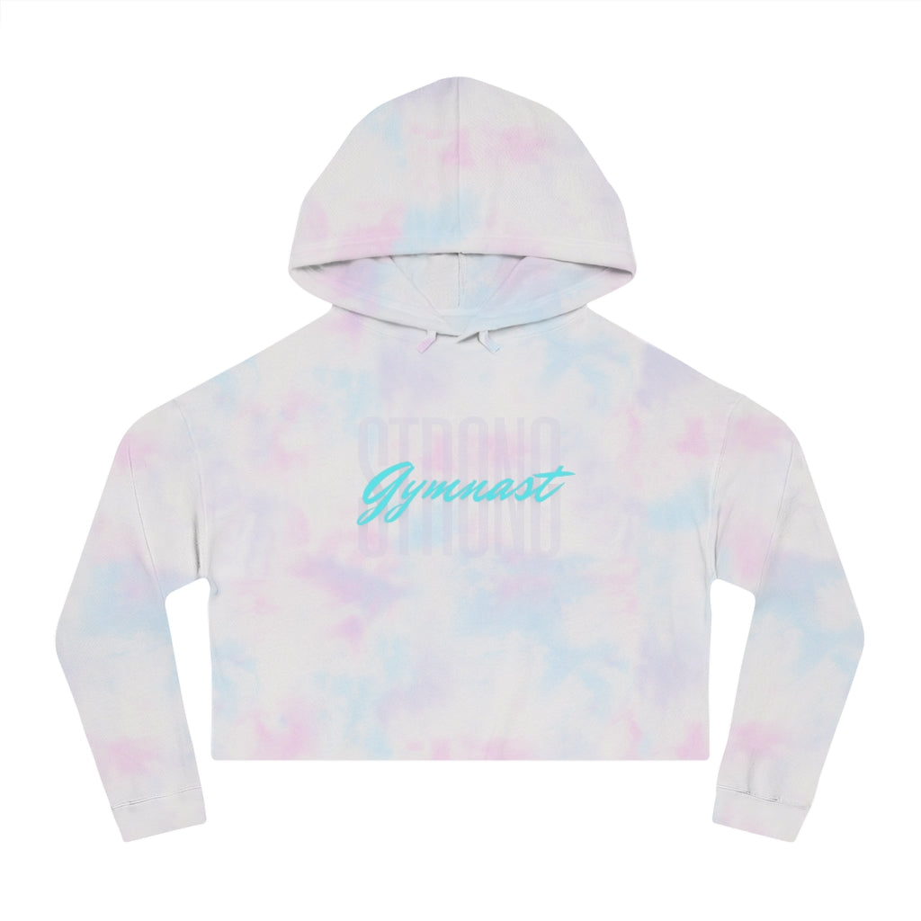 Women’s Cropped Hooded Sweatshirt - Gymnast Strong