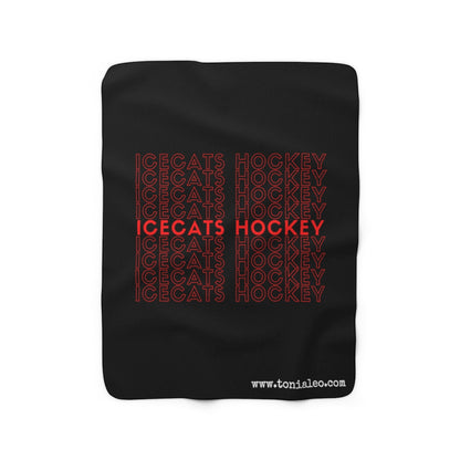 IceCats Sherpa Fleece Blanket
