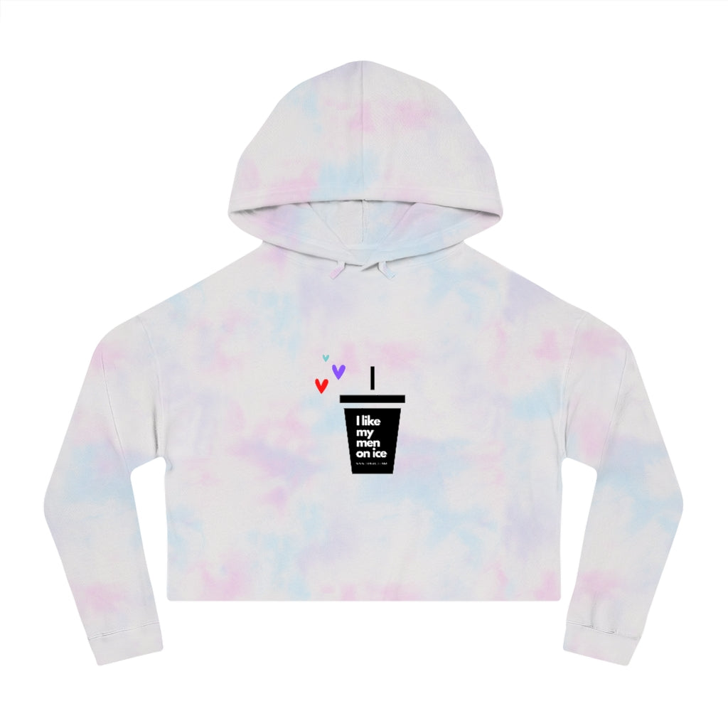 I like my men on ice cropped sweatshirt