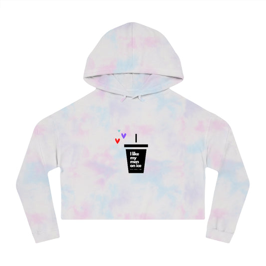 I like my men on ice cropped sweatshirt